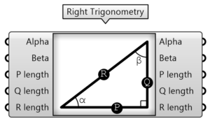 Right Trigonometry Component Grasshopper