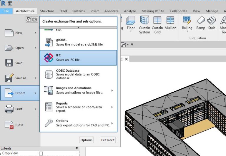 Revit ifc export