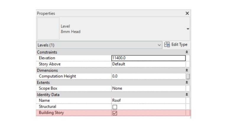 Revit Building Storey