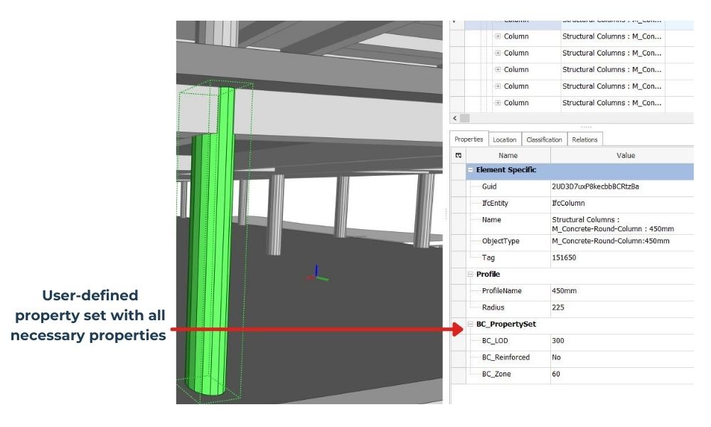 IFC Revit pset using mapping table