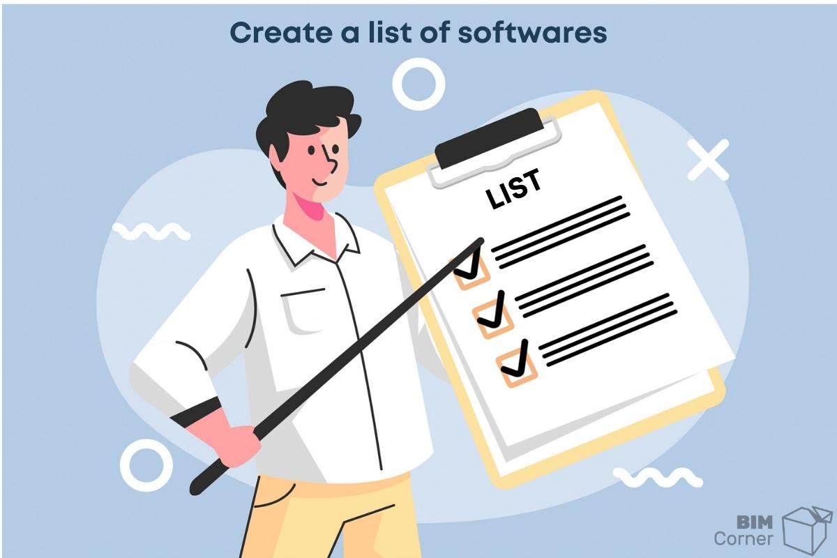 create a software list