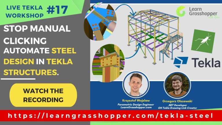 grasshopper in tekla steel automation