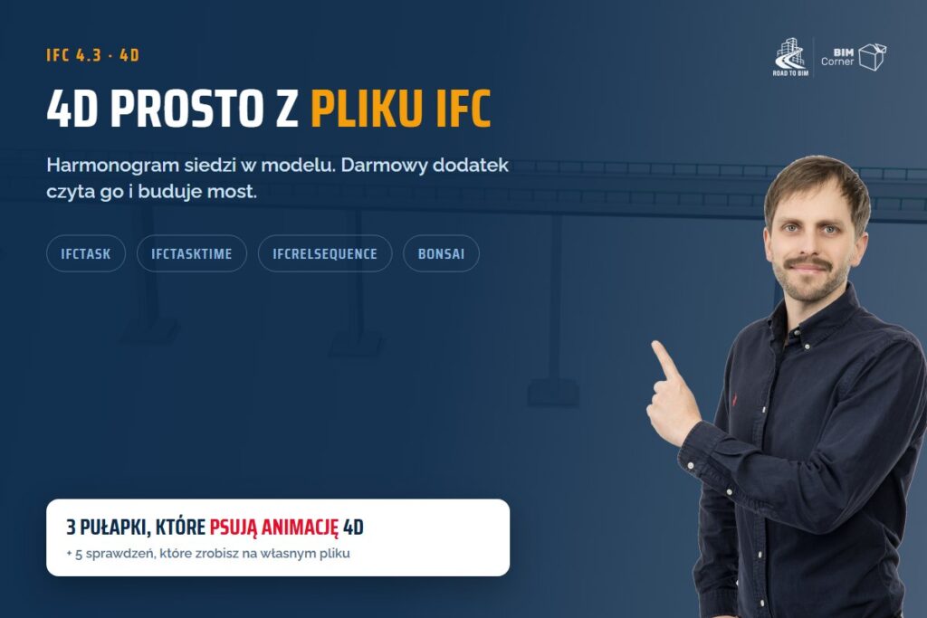 Grafika tytulowa artykulu: 4D prosto z pliku IFC