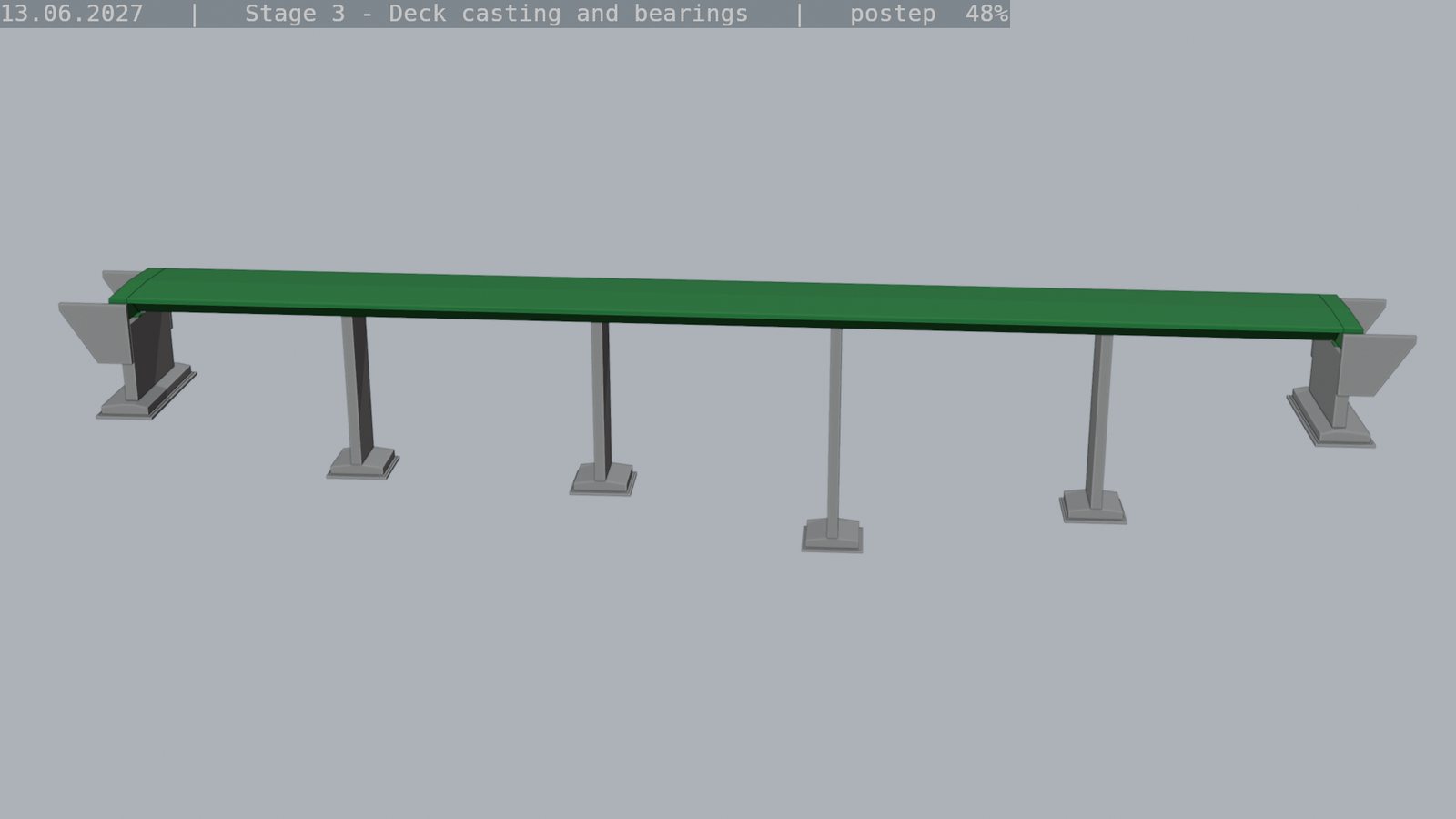 4D in IFC for Beginners: from a bridge with no schedule to a construction animation